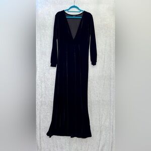HAODUOYI Black Long Sleeve Dress
